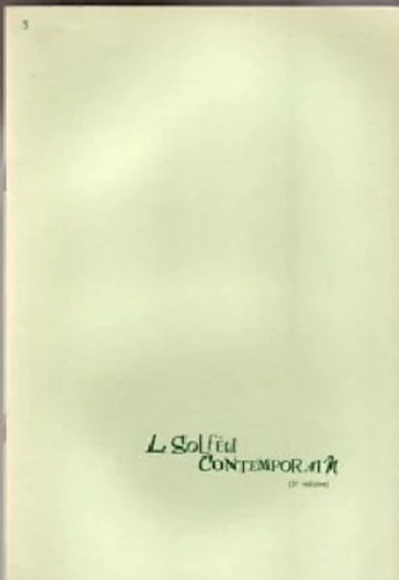 Le Solfège contemporain. Volume 3 élève Visual