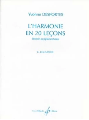 L'harmonie en 20 leçons - devoirs supplémentaires - realisation
