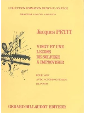 21 leçons de solfège à improviser