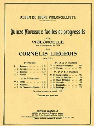 Babillage. Album du jeune violoncelliste op. 25, n° 15 Visual