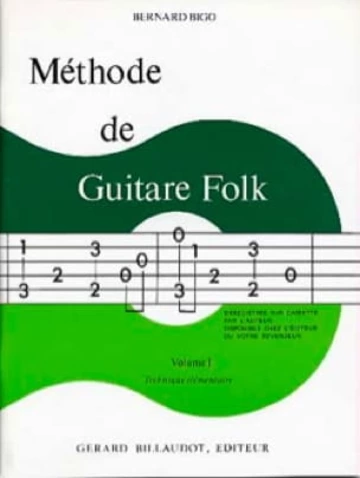 Méthode de guitare folk. Volume 1 Visuel