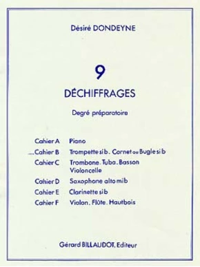 9 Déchiffrages. Préparatoire. Volume B 