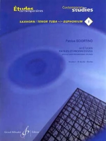 50 Études faciles et progressives saxhorn/euphonium. Volume 1 Visuel