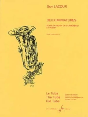 Deux miniatures - saxhorn ou euphonium et piano Visuel