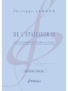 De l'épaisseur II