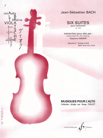 Six Suites pour alto. Suites 4, 5 et 6. Volume 2 Visual