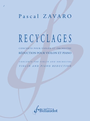 Recyclages Concerto pour violon et ensemble à cordes