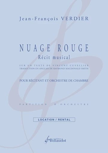Nuage rouge. Récit musical Visuel