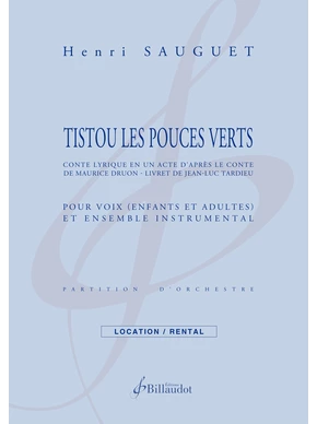 Tistou les pouces verts Partition et matériel