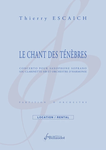 Le Chant des Ténèbres. Partition et matériel Visuel