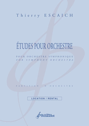 Études pour orchestre Visuel