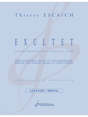 Exultet Partition et matériel