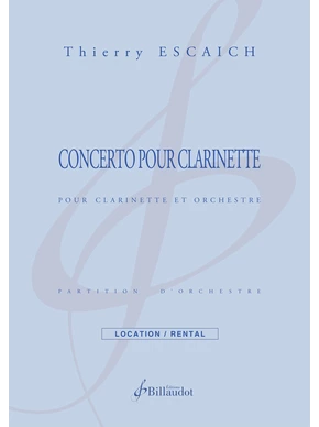 Concerto pour clarinette Clarinette et orchestre